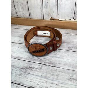 cowgirl argyle boho cozy grandpa dad BELT BUCKLE DEKALB IL 42-44